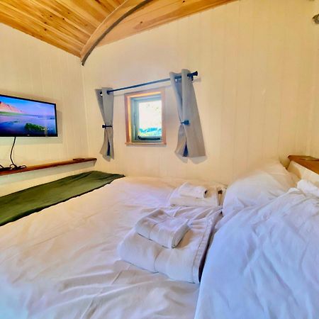 Romantic Nature Retreat, Luxury Glamping & Stargazing Views - Dragonfly Shepherd Hut Yarpole 외부 사진