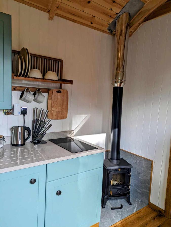 Romantic Nature Retreat, Luxury Glamping & Stargazing Views - Dragonfly Shepherd Hut Yarpole 외부 사진