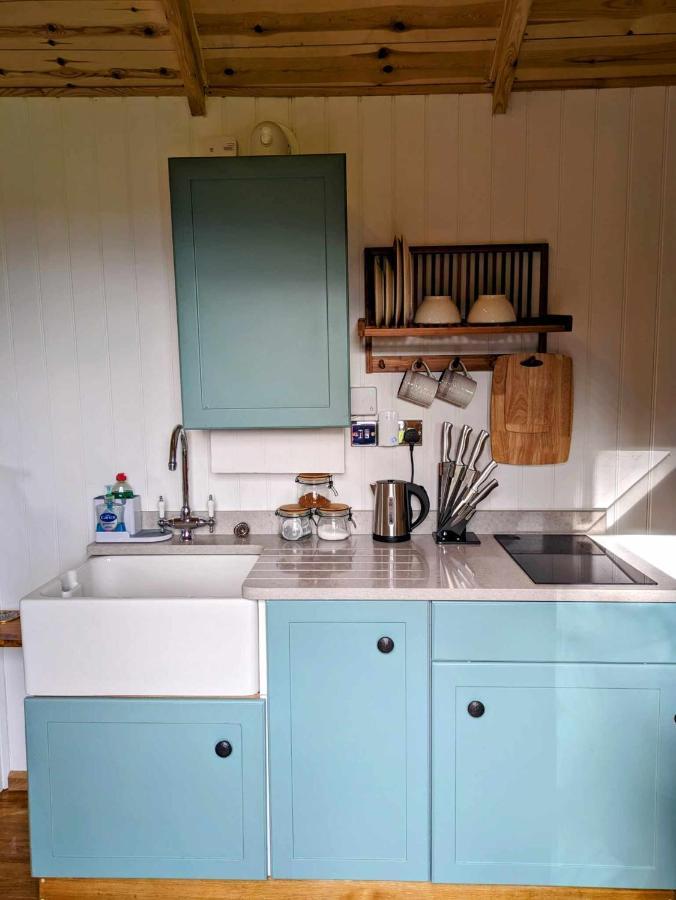 Romantic Nature Retreat, Luxury Glamping & Stargazing Views - Dragonfly Shepherd Hut Yarpole 외부 사진