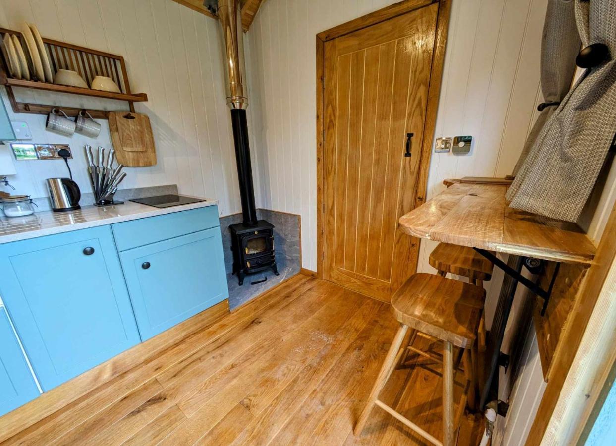 Romantic Nature Retreat, Luxury Glamping & Stargazing Views - Dragonfly Shepherd Hut Yarpole 외부 사진